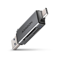 Кардрідер AXAGON CRE-DAC SuperSpeed USB-C + USB-A card reader