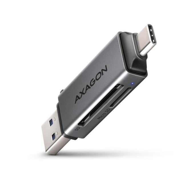 AXAGON Кардрідер AXAGON CRE-DAC SuperSpeed USB-C + USB-A card reader