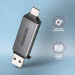 AXAGON Кардрідер AXAGON CRE-DAC SuperSpeed USB-C + USB-A card reader