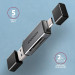 AXAGON Кардрідер AXAGON CRE-DAC SuperSpeed USB-C + USB-A card reader