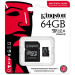 Kingston Карта пам'яті Kingston 64GB microSDXC class 10 UHS-I V30 A1 (SDCIT2/64GB)