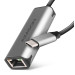 AXAGON Мережевий адаптер AXAGON ADE-25RC SuperSpeed USB-C 2.5 gigabit, сірий