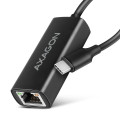 AXAGON Мережевий адаптер AXAGON ADE-ARC USB-C 1 gigabit, чорний