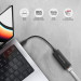 AXAGON Мережевий адаптер AXAGON ADE-ARC USB-C 1 gigabit, чорний