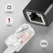 AXAGON Мережевий адаптер AXAGON ADE-ARC USB-C 1 gigabit, чорний