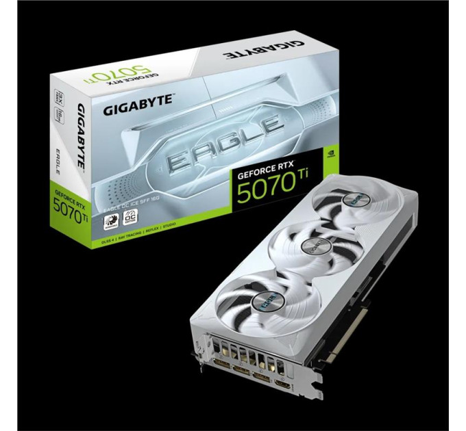 Gigabyte components Відеокарта GIGABYTE GeForce RTX 5070 Ti 16GB GDDR7 EAGLE ICE OC