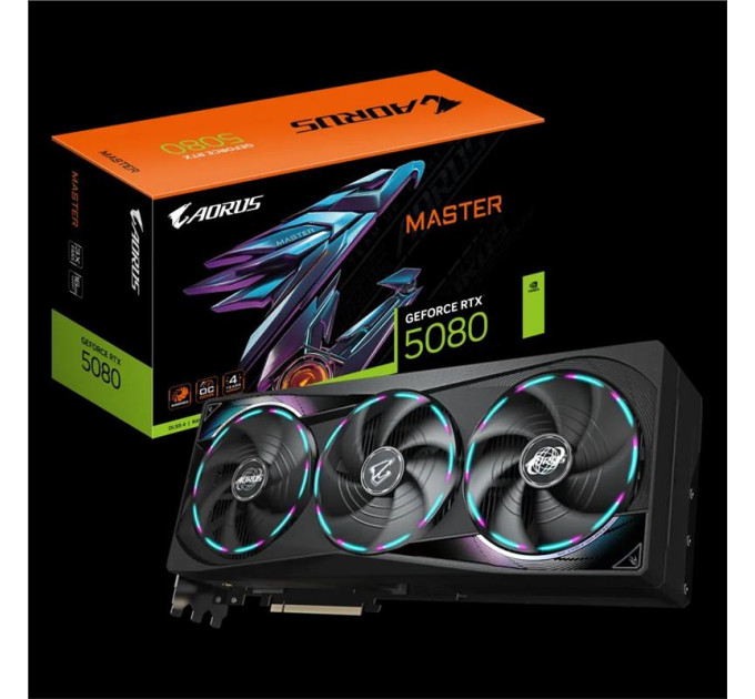 Gigabyte components Відеокарта GIGABYTE GeForce RTX 5080 16GB GDDR7 AORUS M