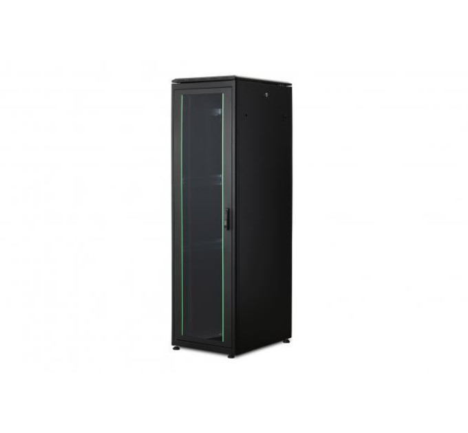 DIGITUS SCS Шафа DIGITUS 19", 42U, Network Unique, перфоровані двері, 600x800 мм, 1200кг максимально, чорна