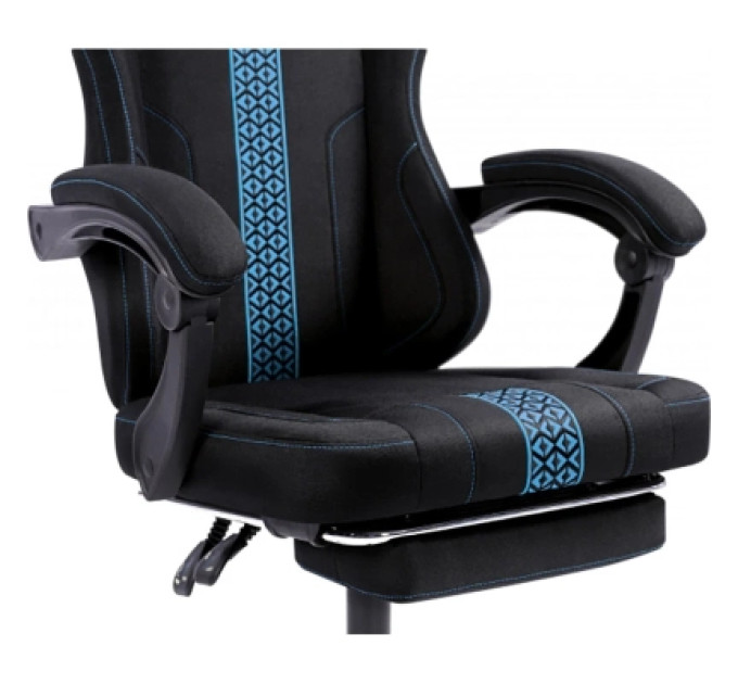 GT Racer Крісло ігрове GT Racer X-2331 Black/Blue (X-2331 Fabric Black/Blue)