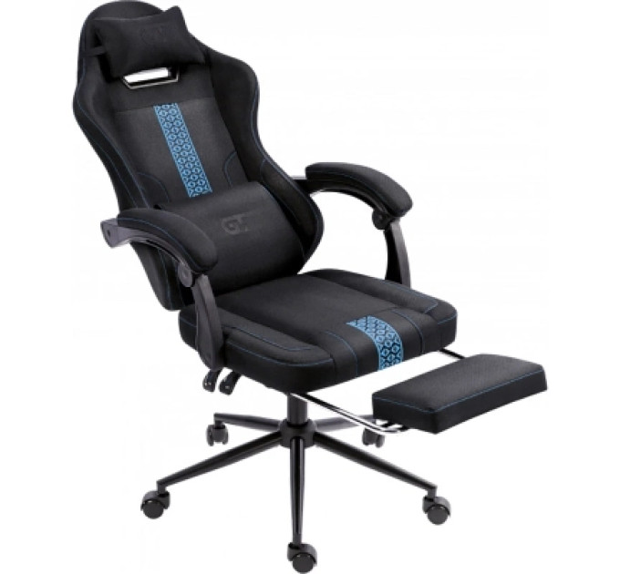 GT Racer Крісло ігрове GT Racer X-2331 Black/Blue (X-2331 Fabric Black/Blue)