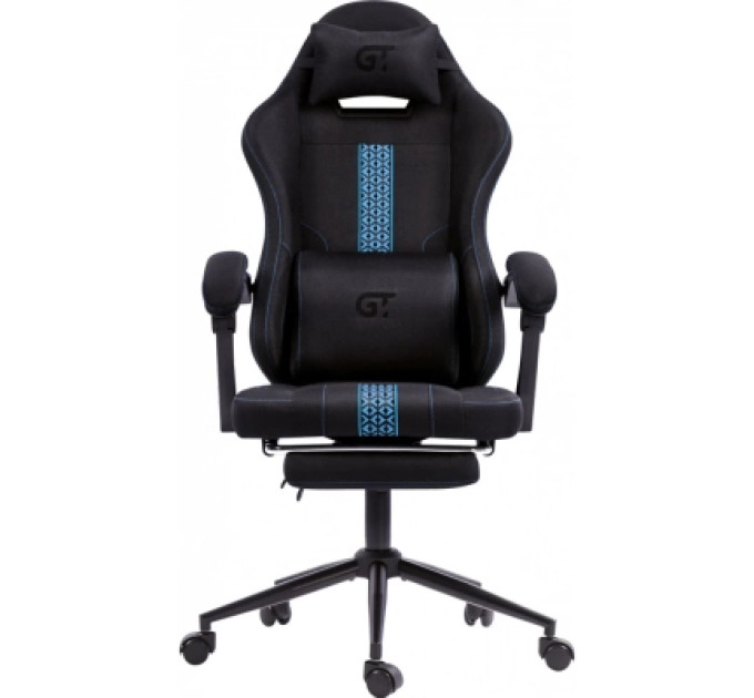GT Racer Крісло ігрове GT Racer X-2331 Black/Blue (X-2331 Fabric Black/Blue)
