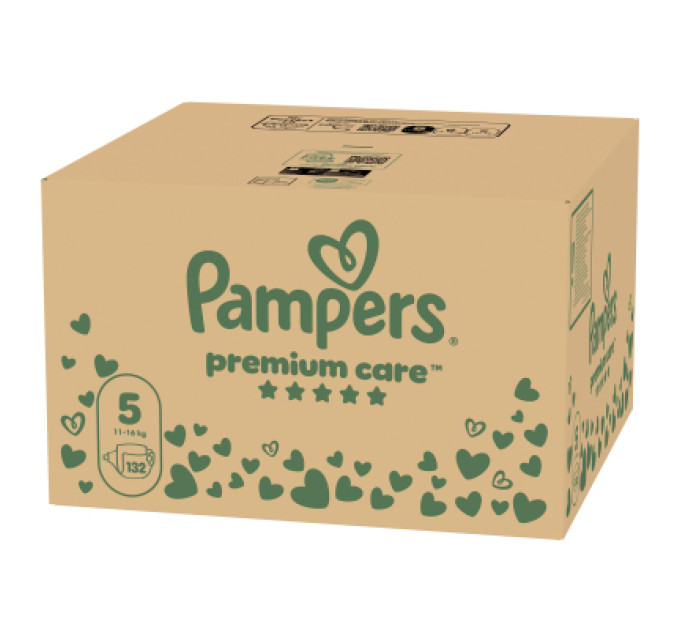 Pampers Підгузки Pampers Premium Care Розмір 5 (11-16 кг) 132 шт (8006530223478)