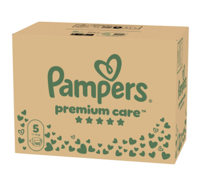 Pampers Підгузки Pampers Premium Care Розмір 5 (11-16 кг) 160 шт (8006530223799)