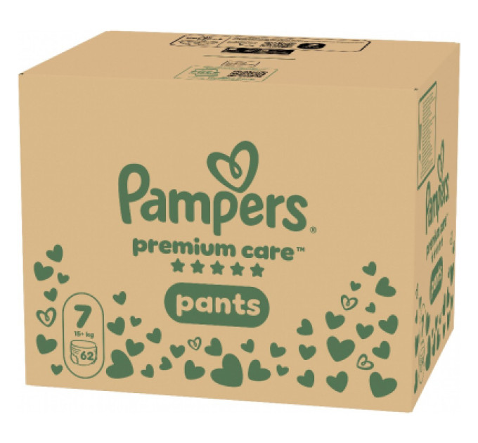 Pampers Підгузки Pampers Premium Care Pants Розмір 7 (15+ кг) 62 шт (8006530320245)