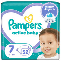 Підгузки Pampers Active Baby Розмір 7 (15+ кг) 52 шт (8006530230131)