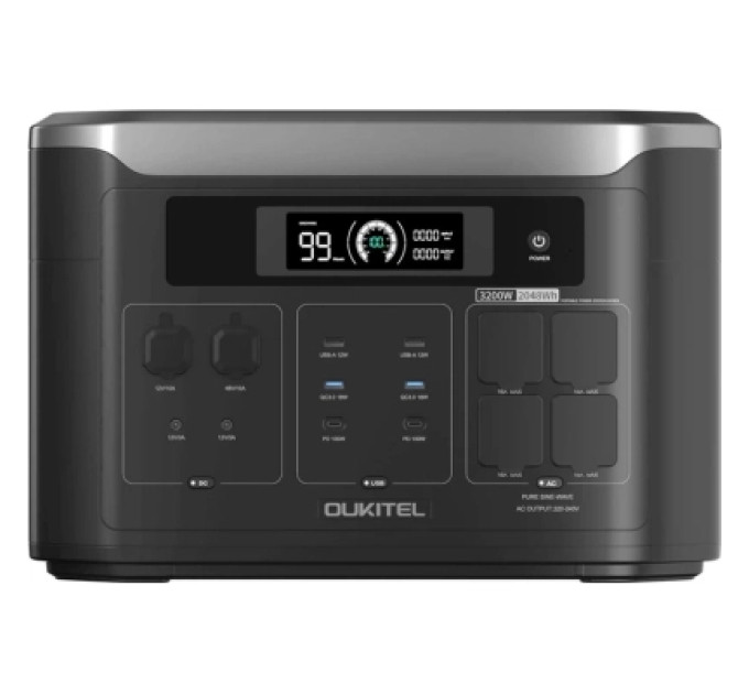 OUKITEL Зарядна станція OUKITEL BP3000E 3200W 2048Wh (BP3000E)