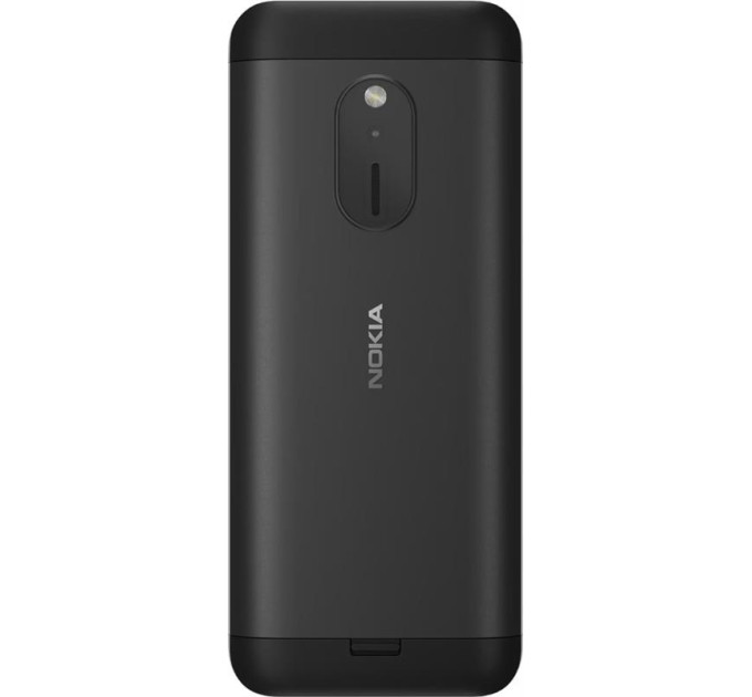 Nokia Мобильный телефон Nokia 230 2024 Dual Sim Black; 2.8" (320х240) TN / кнопочный моноблок / Unisoc 6531F / ОЗУ 8 МБ / 16 МБ встроенной + microSD до 32 ГБ / камера 2 Мп + 2 Мп / 2G (GSM) / Bluetooth / ОС Nokia Series 30+ / 124.6x53.4x10.9 мм / 145