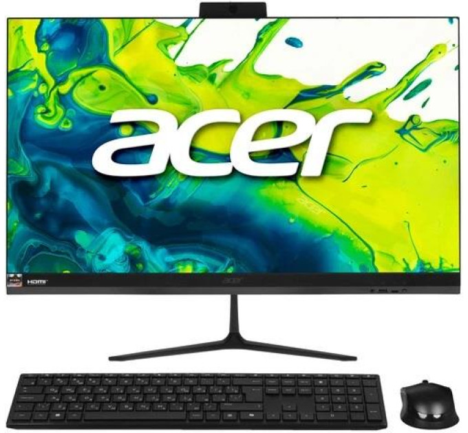 ACER pcs Комп'ютер персональний моноблок Acer Aspire C27-2G 27" FHD, Intel 5-120U, 32GB, F1TB, UMA, WiFi, кл+м, Lin, чорний