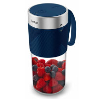 Блендер Tefal Lightmix портативний для смузі, чаша-300мл, USB, тритан, синій
