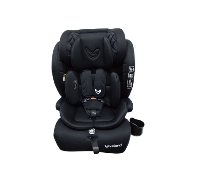 Velano Автокрісло Velano Flexo i-Size 76150 см, ISOFIX + Top Tether/ремінь, black (48413)
