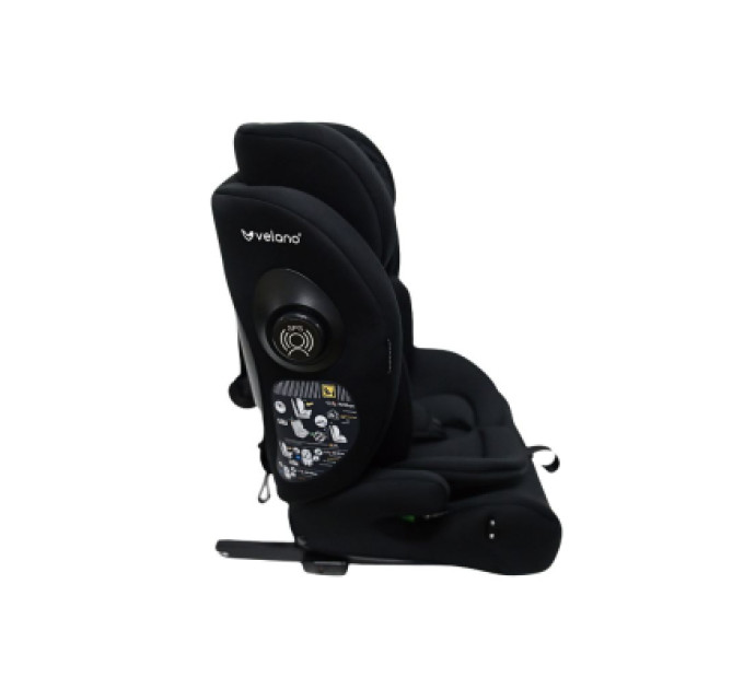 Velano Автокрісло Velano Flexo i-Size 76150 см, ISOFIX + Top Tether/ремінь, black (48413)