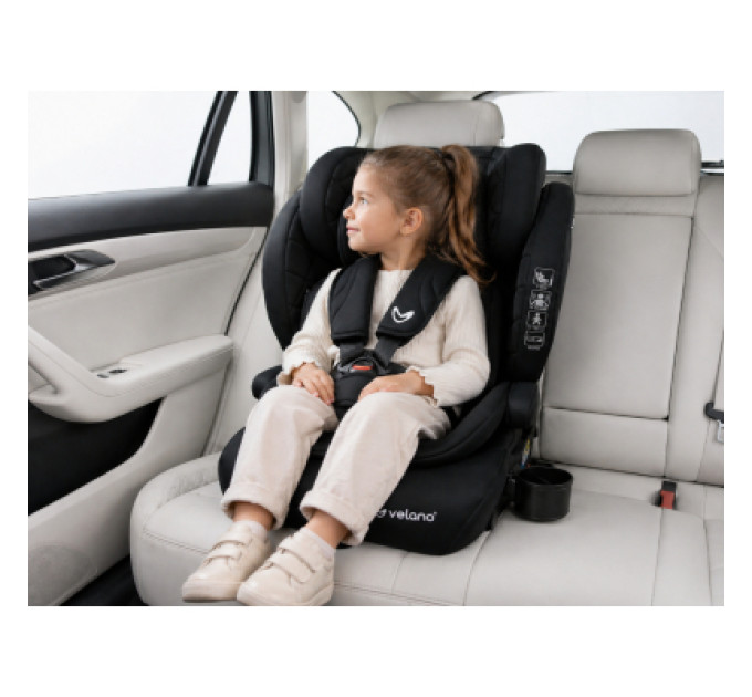Velano Автокрісло Velano Flexo i-Size 76150 см, ISOFIX + Top Tether/ремінь, black (48413)