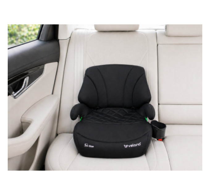 Velano Автокрісло Velano Gravo i-Size 125150 см, ISOFIX + підстаканник, black (48144)
