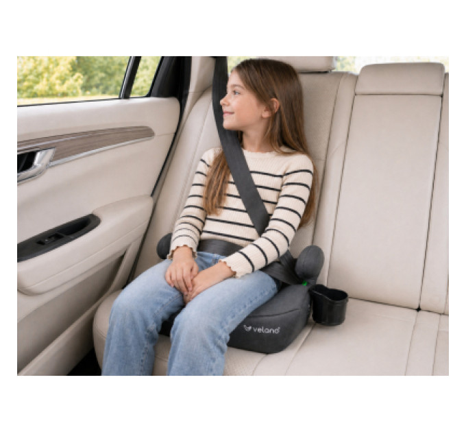 Velano Автокрісло Velano Primo i-Size 125150 см, ISOFIX + підстаканник, grey (48143)