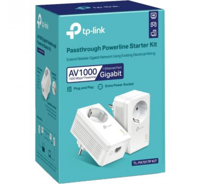 Адаптер Powerline TP-Link TL-PA7017PKIT