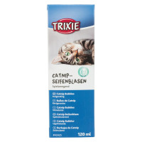 Іграшка для котів Trixie Мильні бульбашки з котячою м'ятою 120 мл (4011905424255)