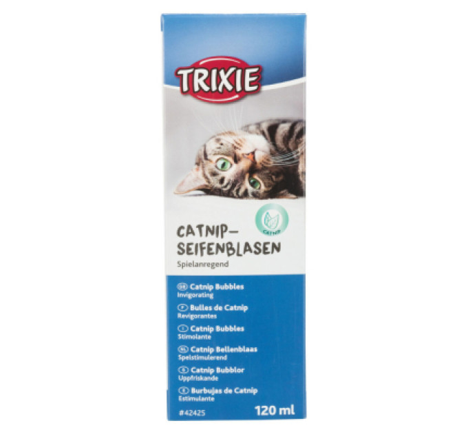 Trixie Іграшка для котів Trixie Мильні бульбашки з котячою м'ятою 120 мл (4011905424255)