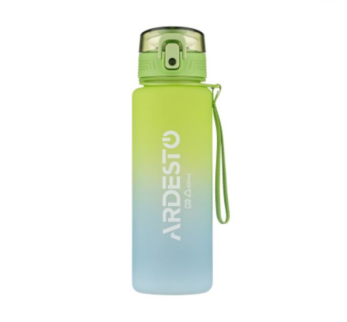 Ardesto Пляшка для води Ardesto Travel 650мл, пластик, зелений (AR2265TG)