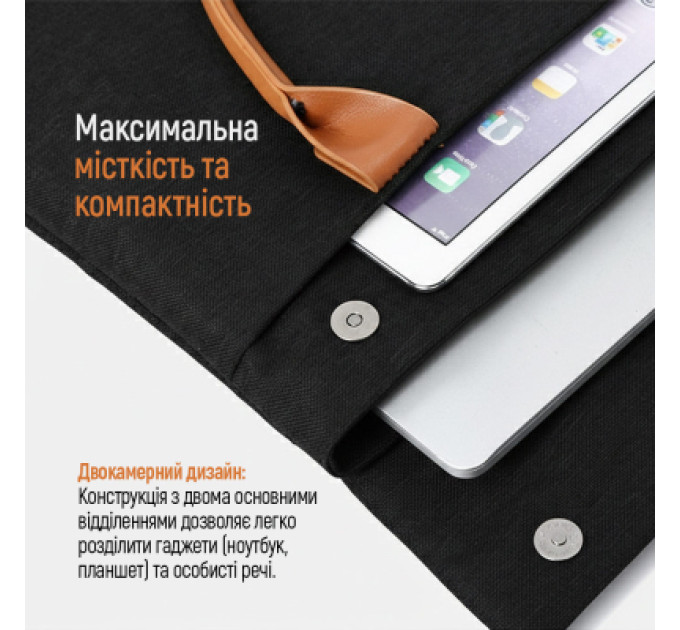 ColorWay Сумка для ноутбука ColorWay Stylish 15.6" Black (CW-LBS156-BK)