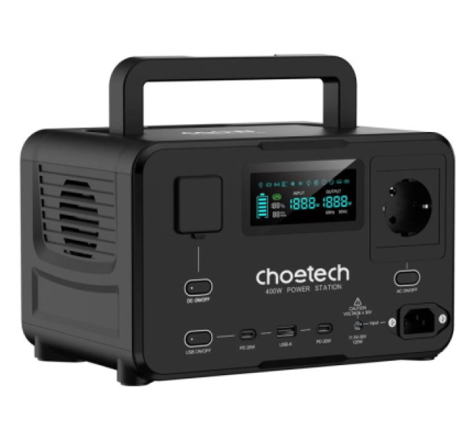Choetech Зарядна станція Choetech 400W, 256Wh (BS007-EU-BK)
