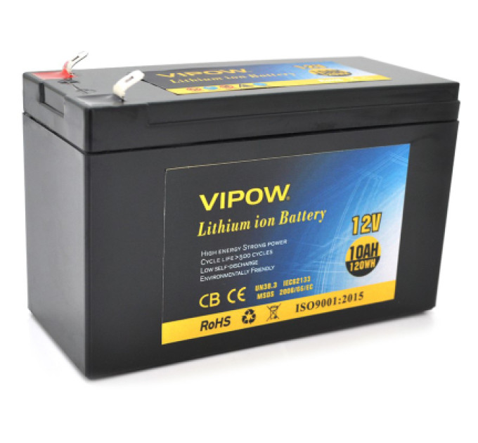 Vipow Батарея до ДБЖ Vipow 12V - 10Ah Li-ion (VP-12100LI)