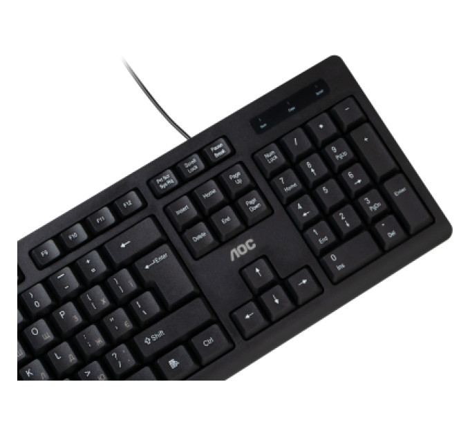 AOC Клавіатура AOC KB100B USB UA Black (KB100B/97)