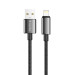 ColorWay Дата кабель USB 2.0 AM to Lightning 1.0m 3A zinc alloy braided black ColorWay (CW-CBUL098-BK)
