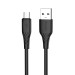 ColorWay Дата кабель USB 2.0 AM to Micro 5P 1.0m 3A textured PVC black ColorWay (CW-CBUM094-BK)