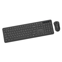 Комплект (клавіатура, миша) бездротовий Gembird KBS-WPS-01-CYRL Black