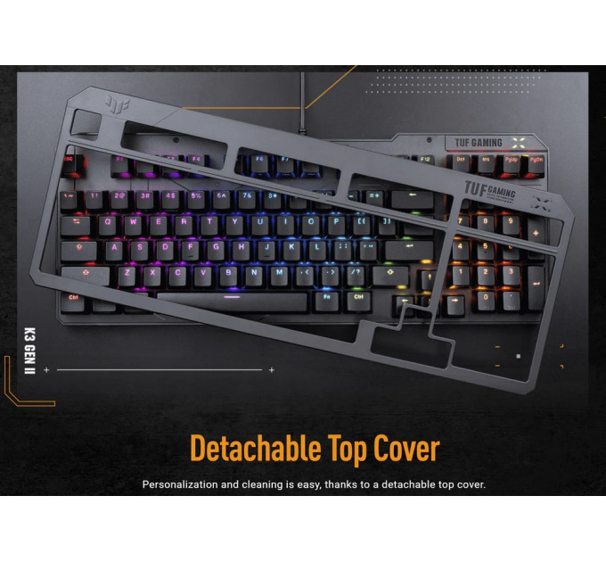 ASUS Клавiатура Asus TUF Gaming K3 Gen II Opti-Mech RGB 97key Switches ABS Black (90MP0390-BKMA00)_promo