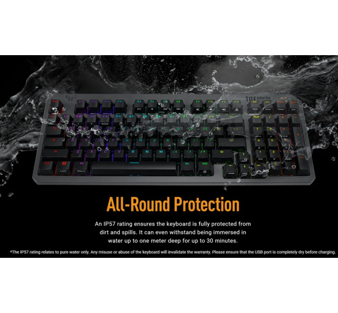 ASUS Клавiатура Asus TUF Gaming K3 Gen II Opti-Mech RGB 97key Switches ABS Black (90MP0390-BKMA00)_promo