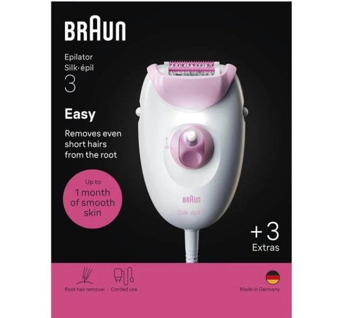 Braun Епілятор Braun Silk-epil 3 SE 3-033