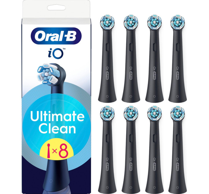Braun Насадка для зубної електрощітки Braun Oral-B iO RB CBF-8 Ultimate Clean Black (8 шт)