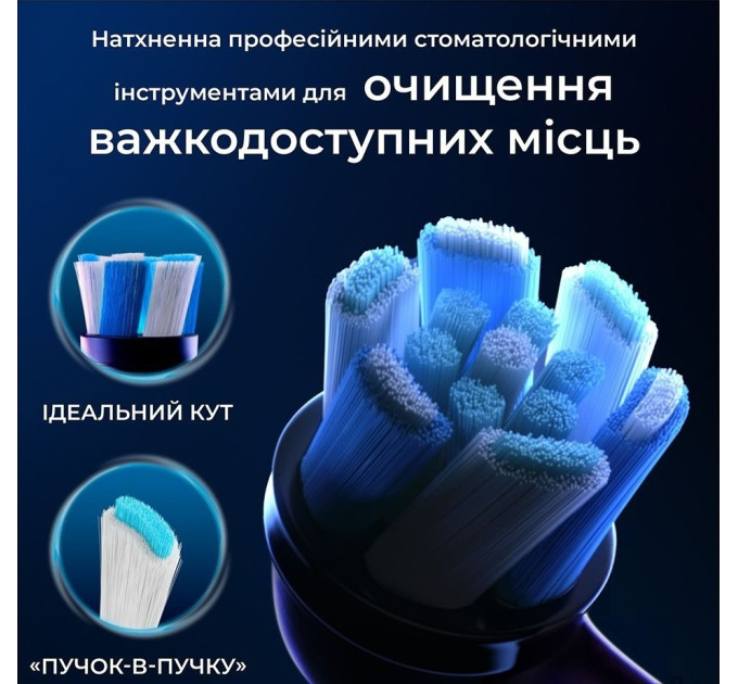 Braun Насадка для зубної електрощітки Braun Oral-B iO RB CBF-8 Ultimate Clean Black (8 шт)