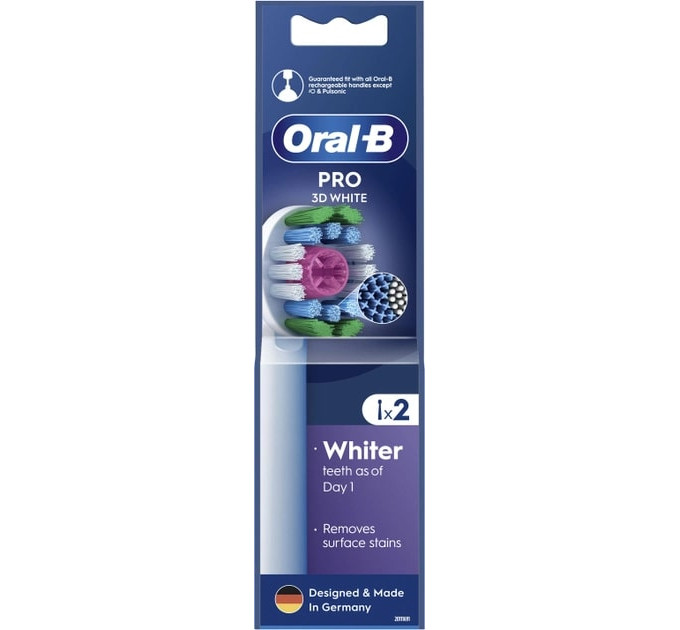 Braun Насадка для зубної електрощітки Braun Oral-B Pro 3D White EB18pRX (2 шт.)