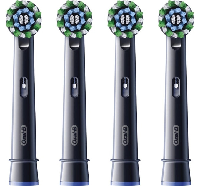 Braun Насадка для зубної електрощітки Braun Oral-B Pro Cross Action Black EB50BRX (4 шт)