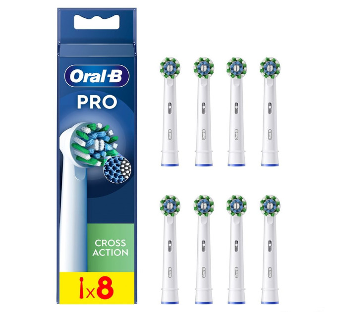 Braun Насадка для зубної електрощітки Braun Oral-B Pro Cross Action EB50RX (8 шт.)