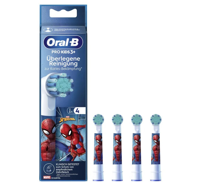 Braun Насадка для зубної електрощітки Braun Oral-B Stages Power Spider Man EB10S (4 шт)
