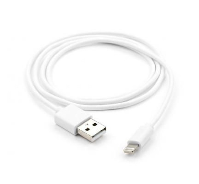 Vinga Дата кабель USB 2.0 AM to Lightning PVC 1m white Vinga (VCPDCL1W)