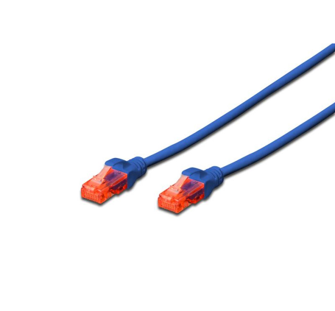 Digitus Патч-корд 1м, UTP, cat.6, CCA, AWG 26/7, PVC, blue Digitus (DK-1612-010/B)